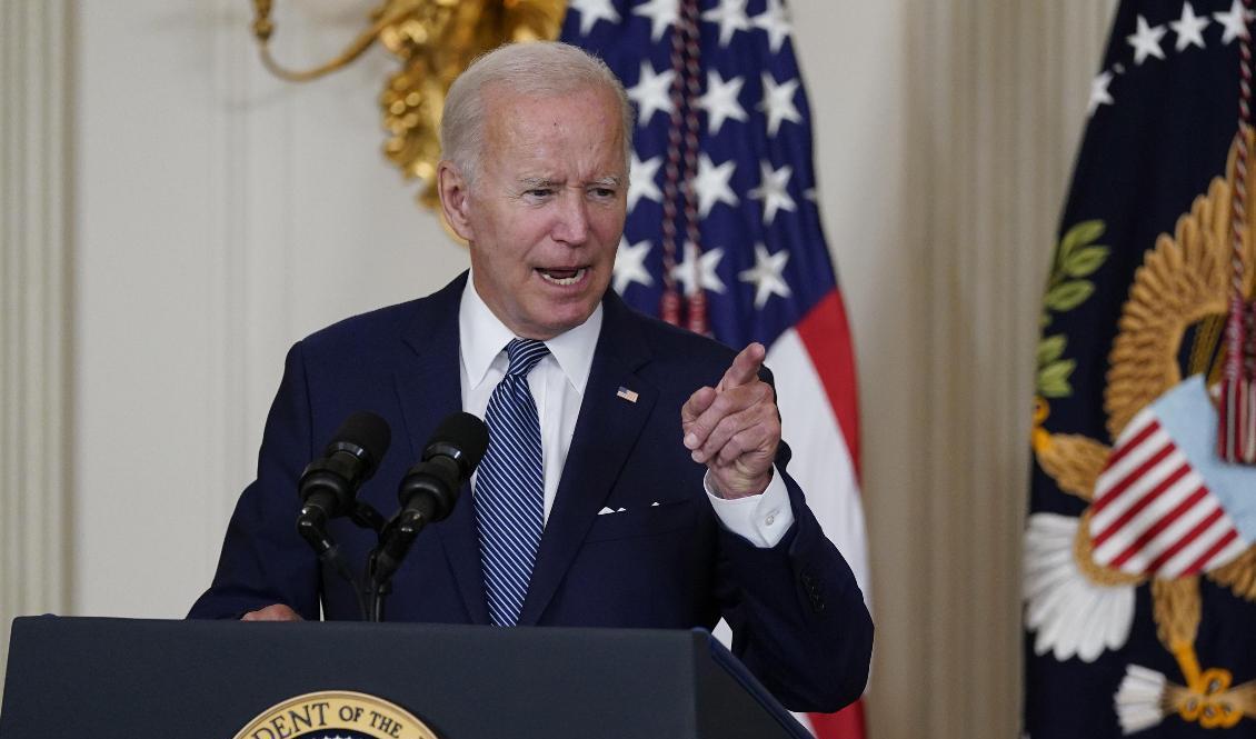 USA:s president Joe Biden beordrade flyganfallet i Syrien i tisdags. Arkivbild. Foto: Susan Walsh/AP/TT