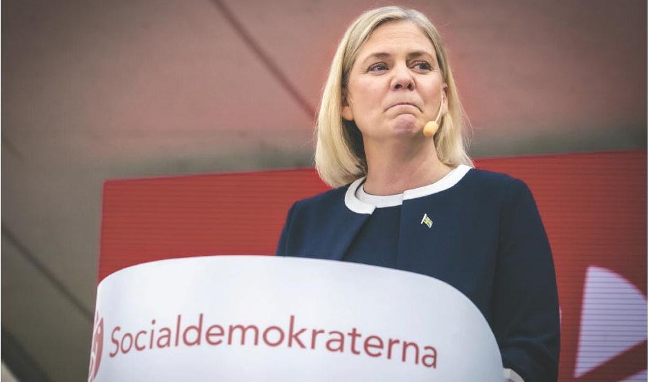 
Socialdemokraternas ledare, Magdalena Andersson. Foto: Bilbo Lantto                                            