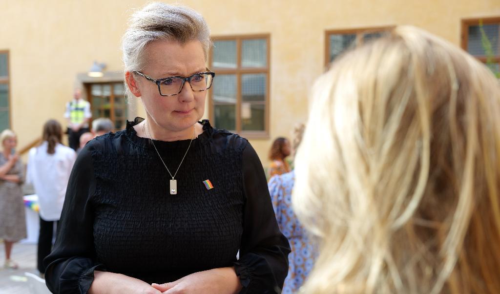 Skolminister Lina Axelsson Kihlblom (S) presenterade i söndags förslag gällande förbud av vinstuttag i skolan. Foto: Ulrika Westerberg/Regeringskansliet