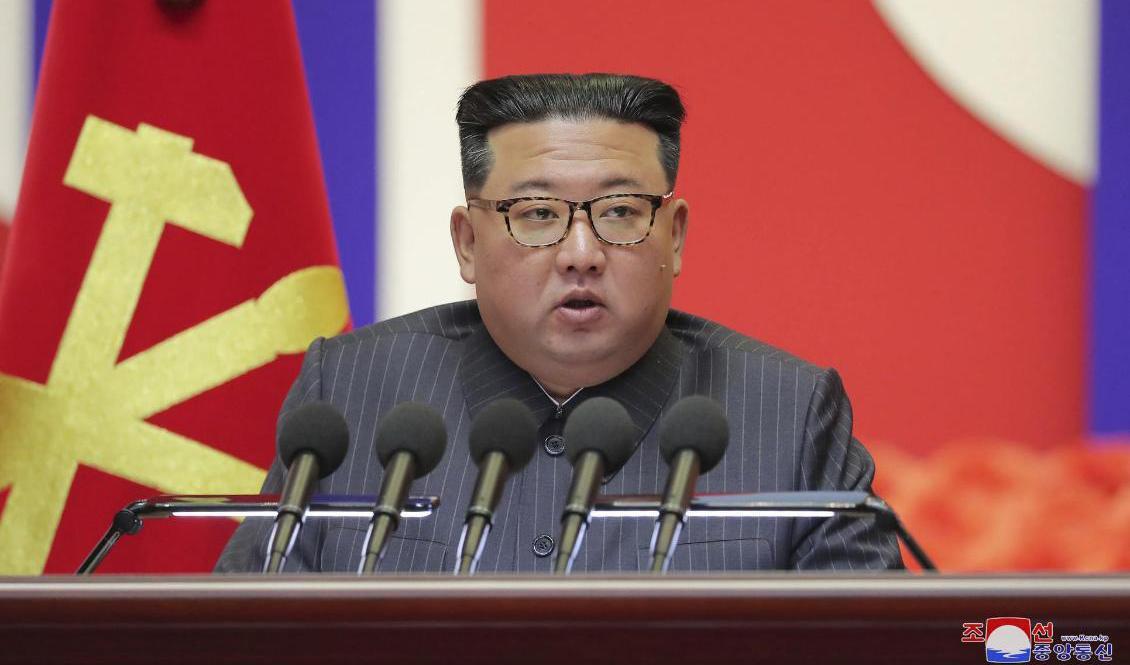 Nordkoreas ledare Kim Jong-Un. Arkivbild. Foto: KCNA/AP/TT