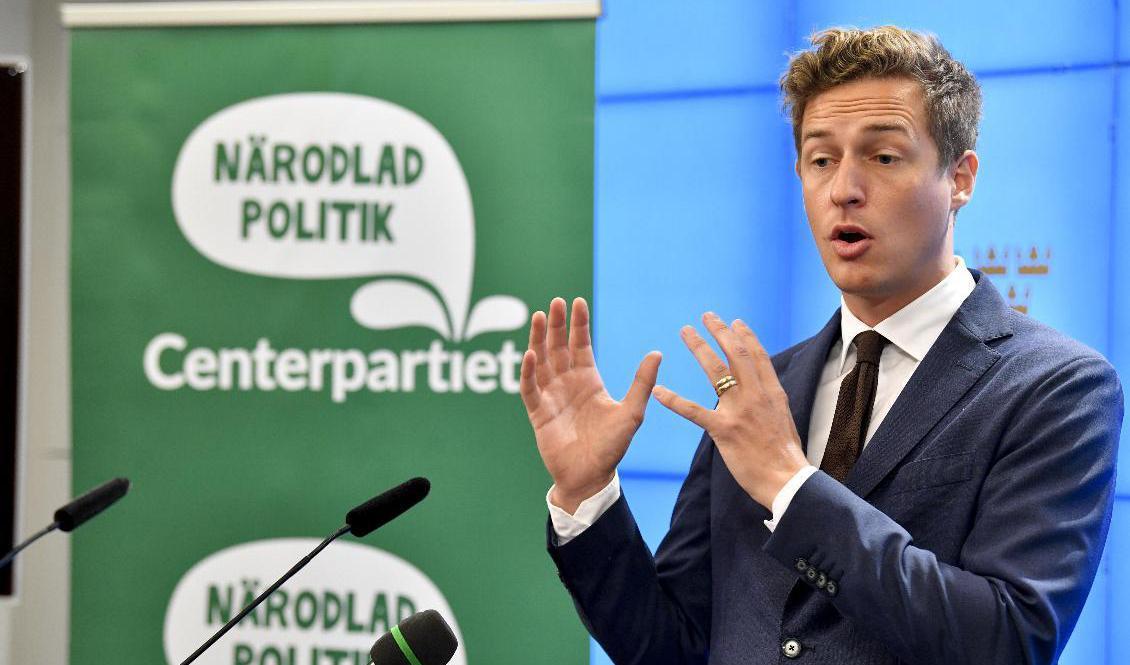 Centerpartiets förre ekonomiskpolitiske talesperson Emil Källström är ett namn i spekulationerna. Arkivbild. Foto: Jessica Gow/TT