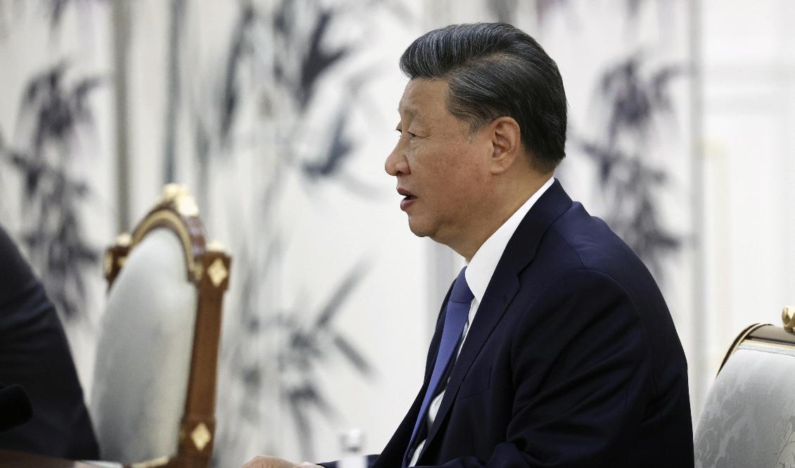 Kinas president Xi Jinping är på plats i Samarkand. Foto: Alexandr Demyanchuk/AP/TT