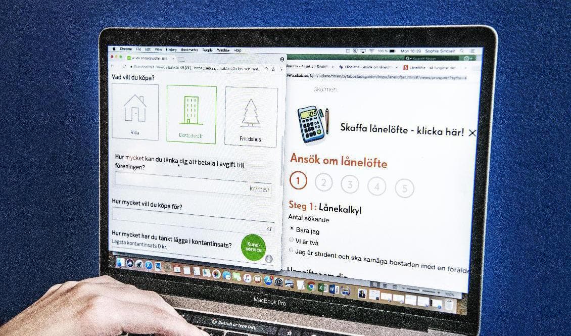Tillväxttakten på svenskarnas lån avtar. Arkivbild. Foto: Tomas Oneborg/SvD/TT
