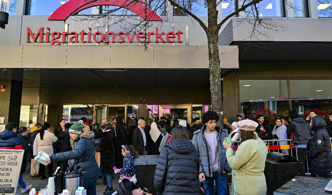 Migrationsverket i Sundbyberg kan vänta ett ökat antal asylsökande från Ryssland. Arkivbild. Foto: Jonas Ekströmer/TT