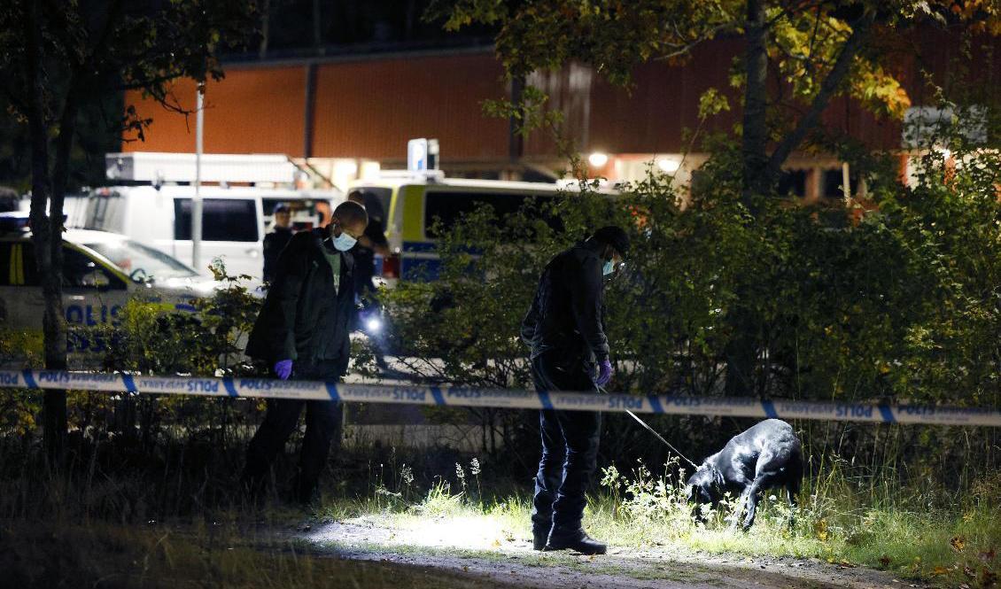 En ung man har skjutits till döds i Södertälje. Foto: Fredrik Persson/TT