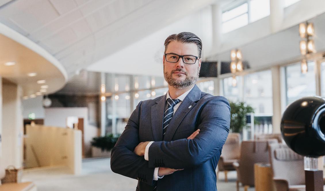 Riksdagsledamoten Edward Riedl (M) säger att rutiner inte fungerat i alla vallokaler. Foto: Tom Samuelsson