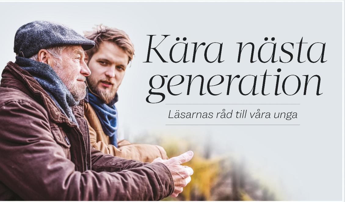Syftet med ”Kära nästa generation” är att bevara och föra vidare tidlösa värderingar till de yngre generationerna. Välkommen med ditt bidrag. Foto: Shutterstock