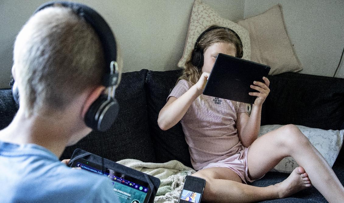 Barn som avstod sociala aktiviteter under pandemin mådde sämre, visar en ny studie. Arkivbild. Foto: Christine Olsson/TT