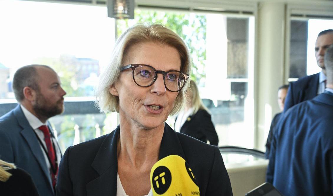 Elisabeth Svantesson (M) blir ny finansminister. Foto: Anders Wiklund/TT