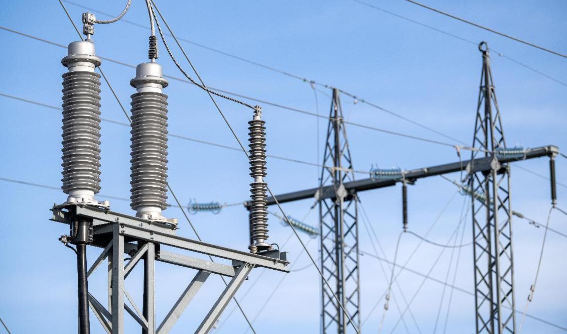 Här inkommande ledningar vid invigningen en ny transformatorstation i Staffanstorp, ett av många projekt för att öka kapaciteten i landets elnät. Arkivbild. Foto: Johan Nilsson/TT