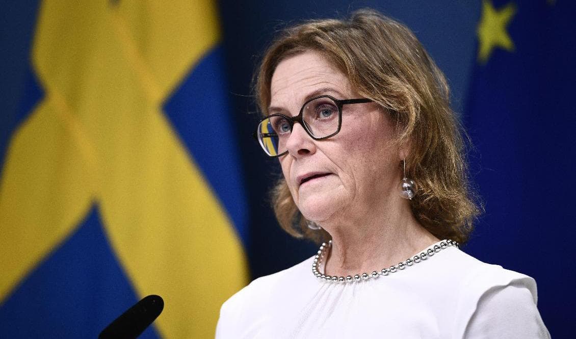 Svenska kraftnät, med generaldirektören Lotta Medelius-Bredhe, vill inte redan nu lova mer elstöd för vintermånaderna eller 2023. Arkivbild. Foto: Tim Aro/TT