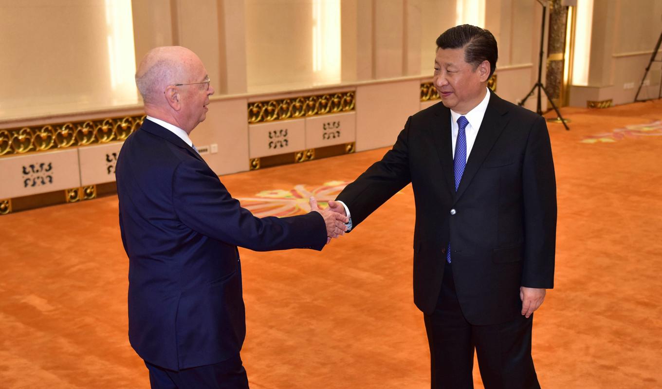 World Economic Forum har en tillmötesgående relation till Kina. Naohiko Hatta/Getty Images