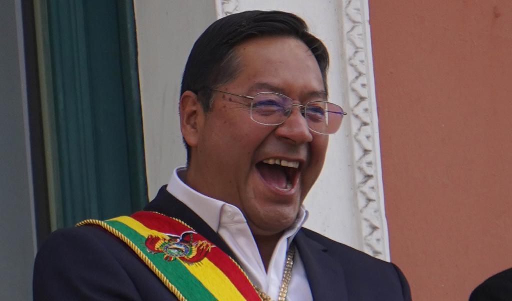 Luis Arce, tidigare finansminister i Evo Morales regering, nu Bolivias president sedan november 2020.Foto: Javier Mamani/Getty Images