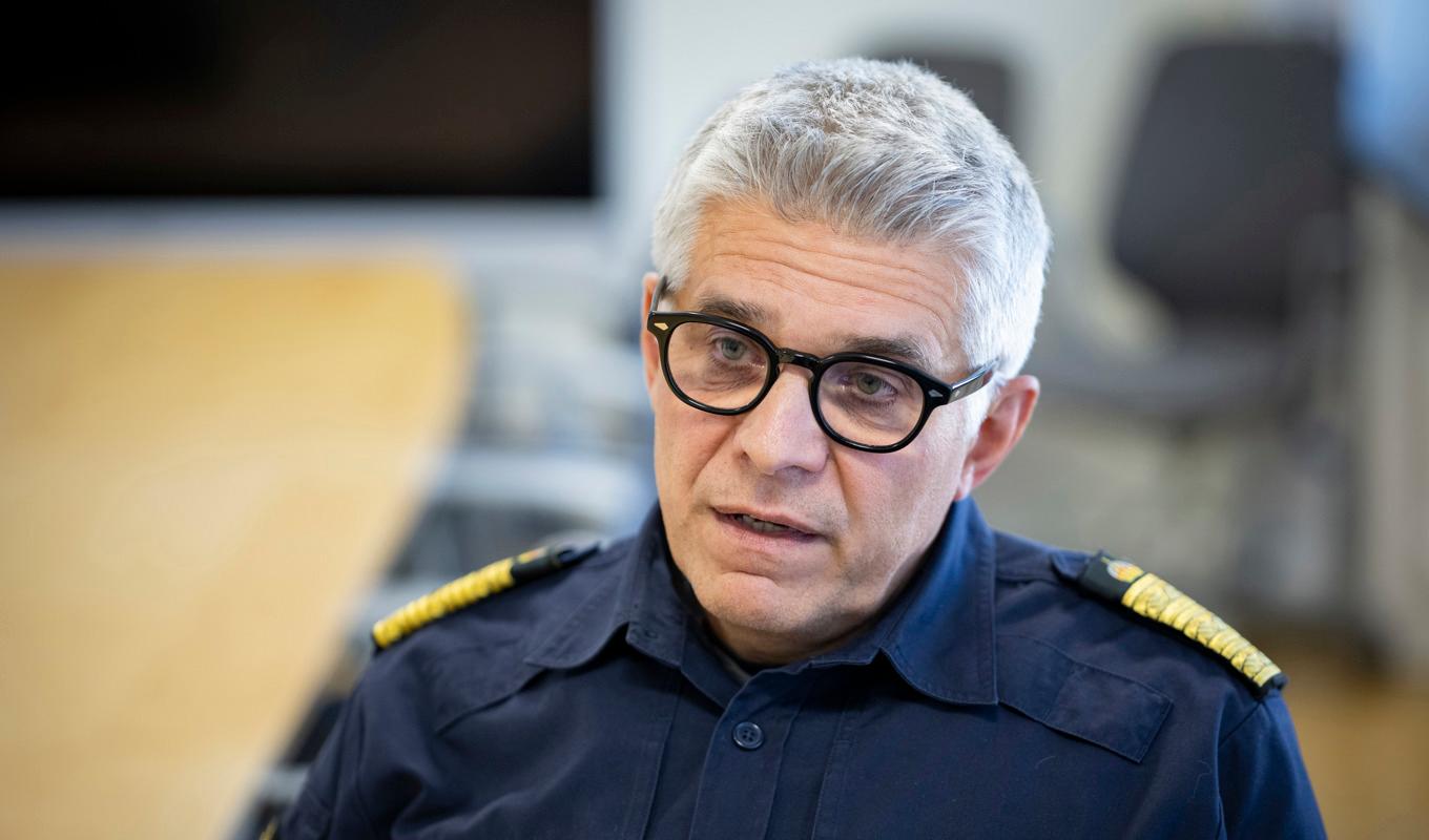 
Rikspolischef Anders Thornberg har utsett en särskild utredare med anledning av härvan kring två högt uppsatta polischefer. Foto: Johan Nilsson/TT                                            