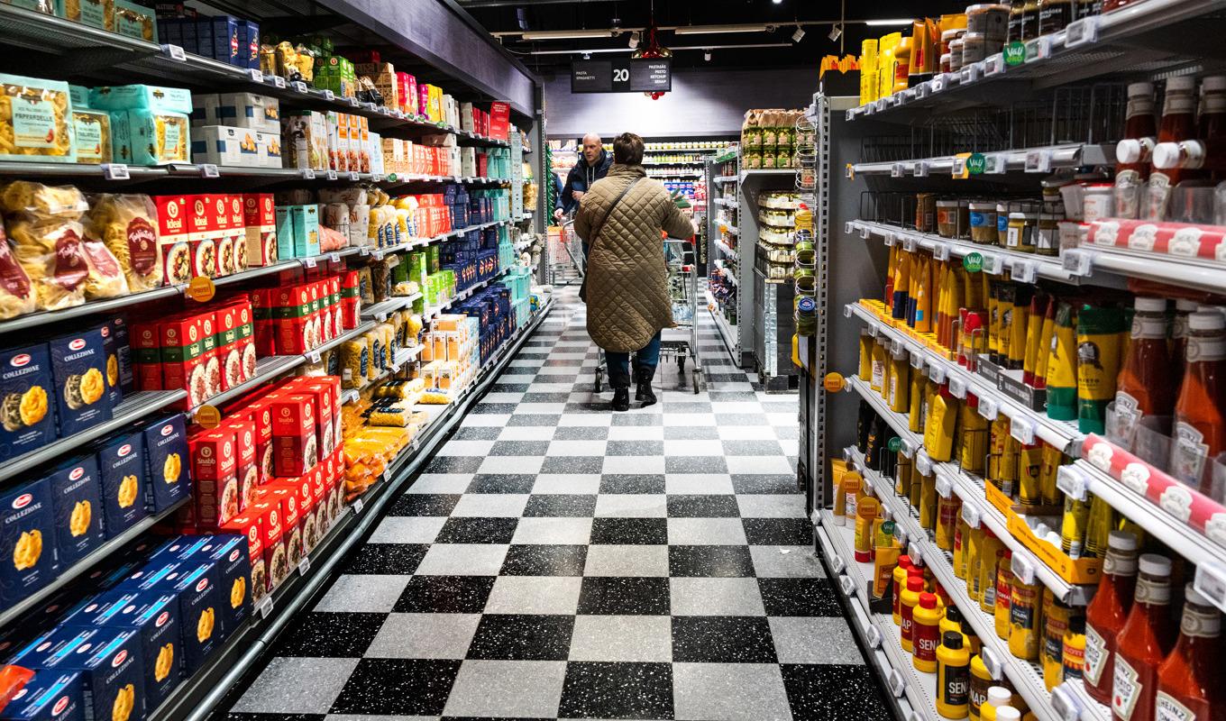 Konsumentpriserna i Sverige når nya toppnivåer. Arkivbild. Foto: Claudio Bresciani/TT