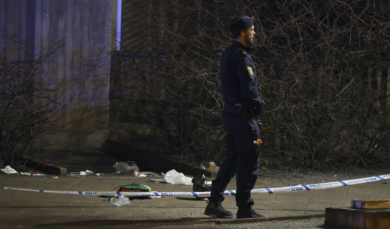 Den eskalerande våldsspiralen i Stockholm har nu pågått i precis en månad. 20 januari sköts en man till döds i Huvudsta centrum i Solna. Arkivbild. Foto: Christine Olsson/TT