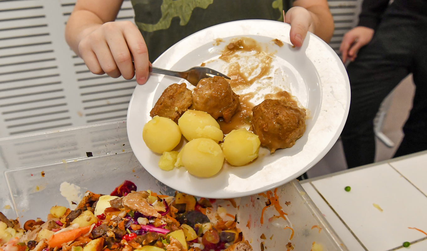 Mängden livsmedel som inte äts: 86 kilo per person. Arkivbild. Foto: Jonas Ekströmer/TT