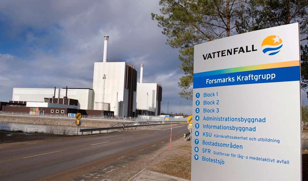 2022 blev rekord för Forsmarks elproduktion. Arkivbild. Foto: Anders Wiklund / TT