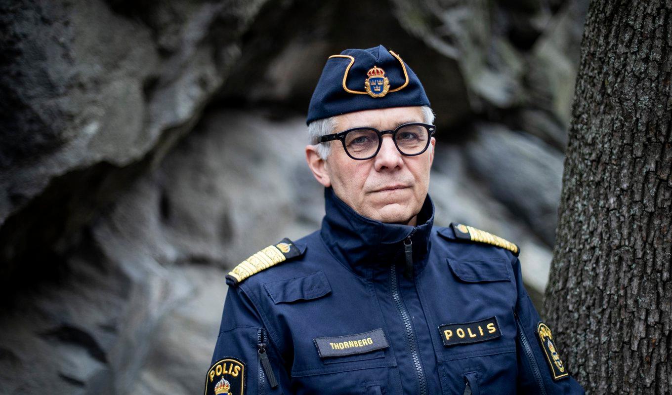 Rikspolischef Anders Thornberg. Foto: Christine Olsson/TT