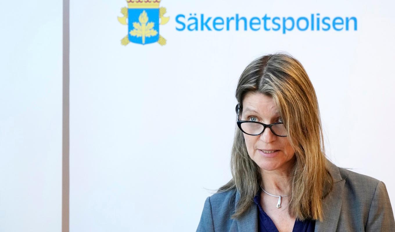 Susanna Trehörning, biträdande chef för kontraterrorism på Säpo. Arkivbild. Foto: Johan Nilsson/TT