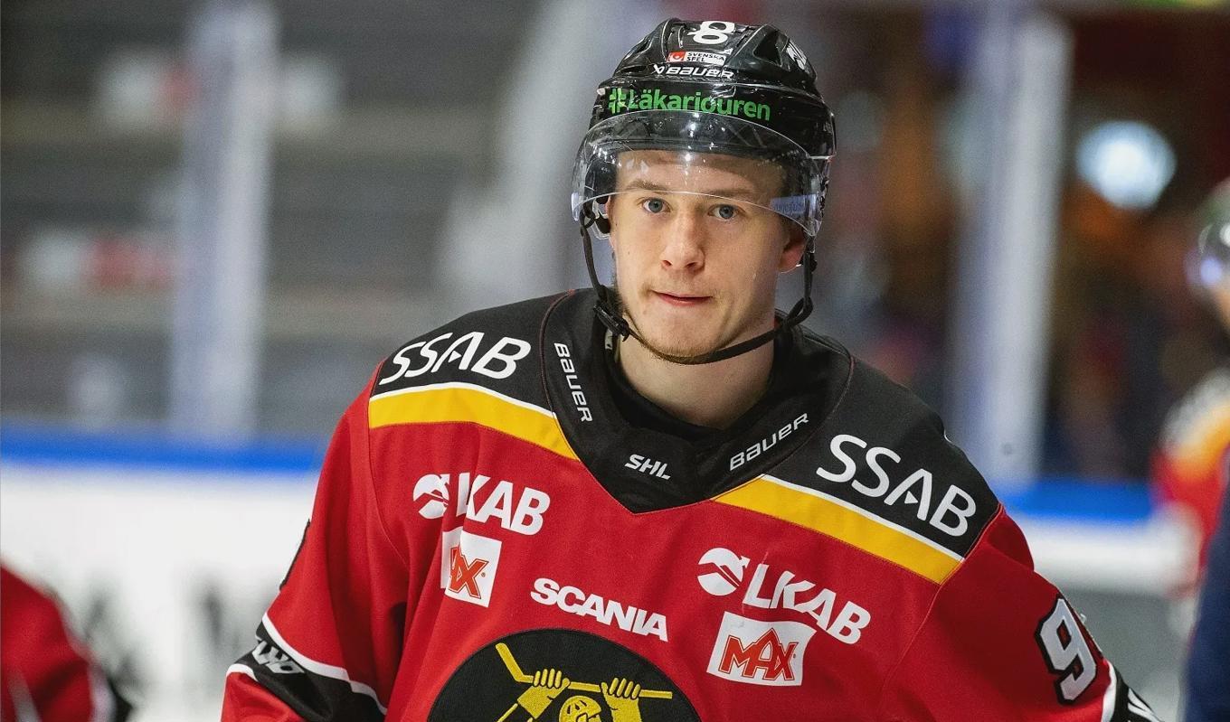 Pontus Andreasson är den senaste i raden av Luleå Hockeys hattrick-spelare som presenteras på klubbens officiella hemsida.Foto: Pär Bäckström/TT