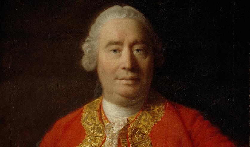 Porträtt av David Hume i olja på duk av Allan Ramsay, 1766. Scottish National Portrait Gallery i Edinburgh i Storbritannien. Foto: Public Domain