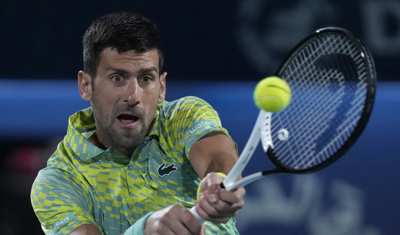 Det blir inte något spel i Kalifornien för Novak Djokvic i år. Arkivbild. Foto: Kamran Jebreili/AP/TT