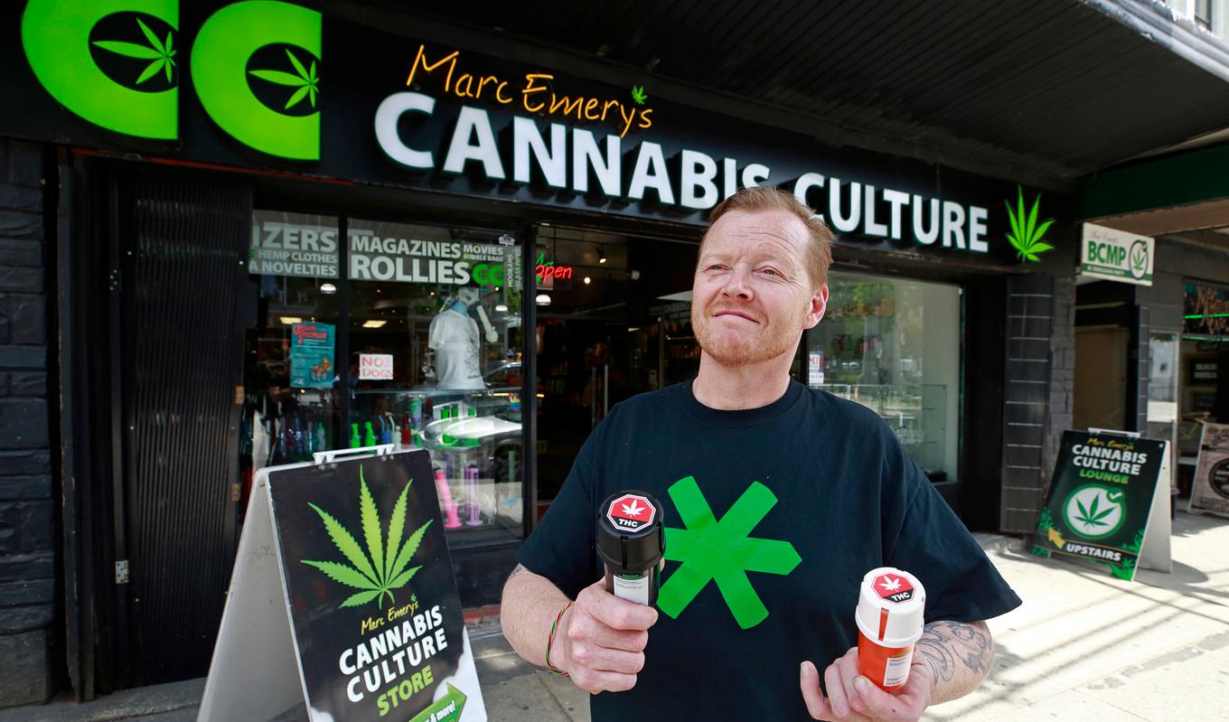 Redan 2018 legaliserades bruket av cannabis i Kanada. Nu tycks några företag i British Columbia förbereda sig för en eventuell framtida legalisering även av tyngre droger.Foto: Jeff Vinnick/Getty Images