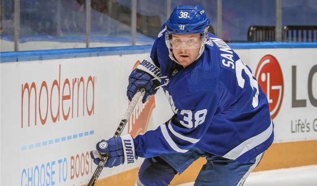 23-årige Rasmus Sandin från Gimo i norra Uppland byter klubb. Hans nästa klubbadress som spelare i NHL blir Washington Capitals.Foto: Claus Andersen/Getty Images