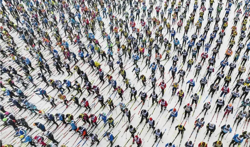 Vasaloppet lockar tusentals deltagare och är det äldsta och största långloppet i världen sett till antalet åkare varje år.Foto: Ulf Palm/TT