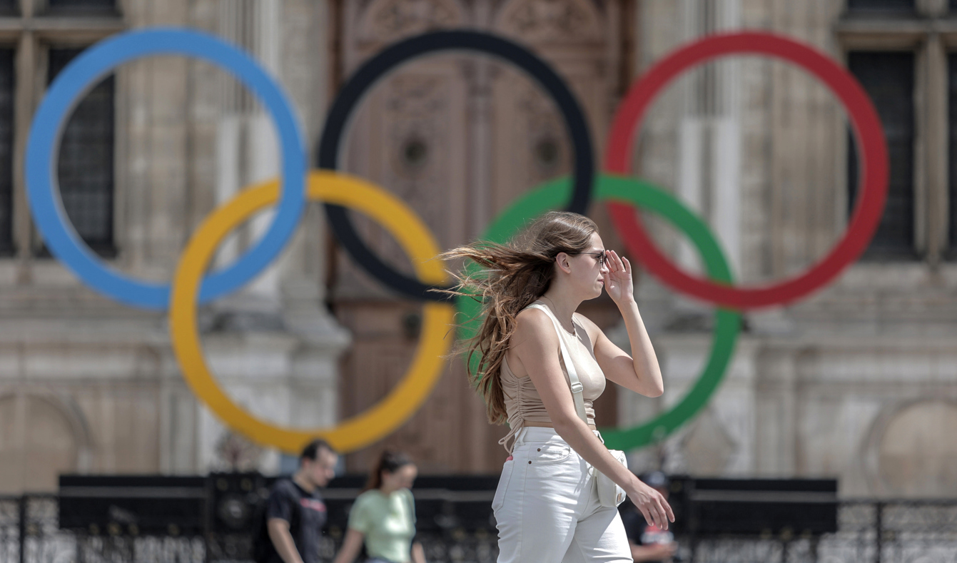 OS-ringarna i Paris. Arkivbild. Foto: Lewis Joly AP/TT