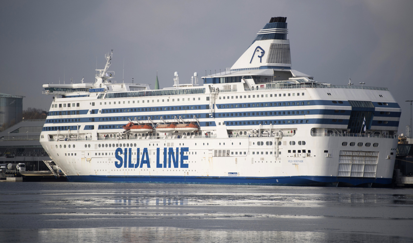 Silja Serenade vid kaj i Värtahamnen i Stockholm. Arkivbild. Foto: Fredrik Sandberg/TT