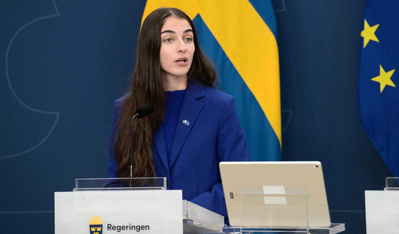 Klimat- och miljöminister Romina Pourmokhtari (L). Foto: Fredrik Sandberg/TT
