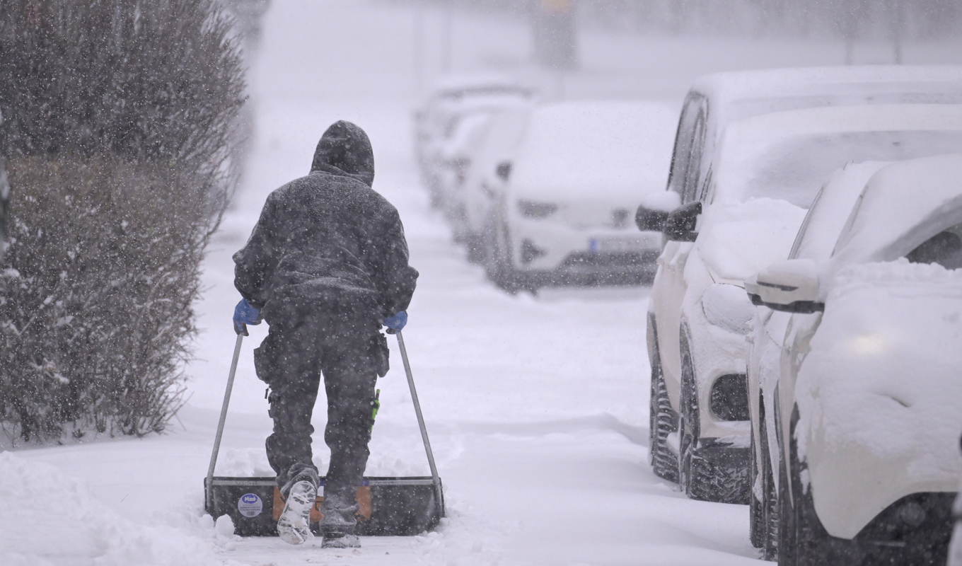 Än finns det hopp om en vit julafton även i södra Sverige. Arkivbild. Foto: Janerik Henriksson/TT