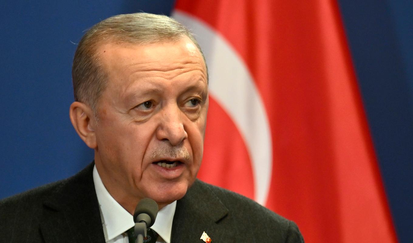 Recep Tayyip Erdogan, Turkiets president. Arkivbild. Foto: Denes Erdos/AP-TT