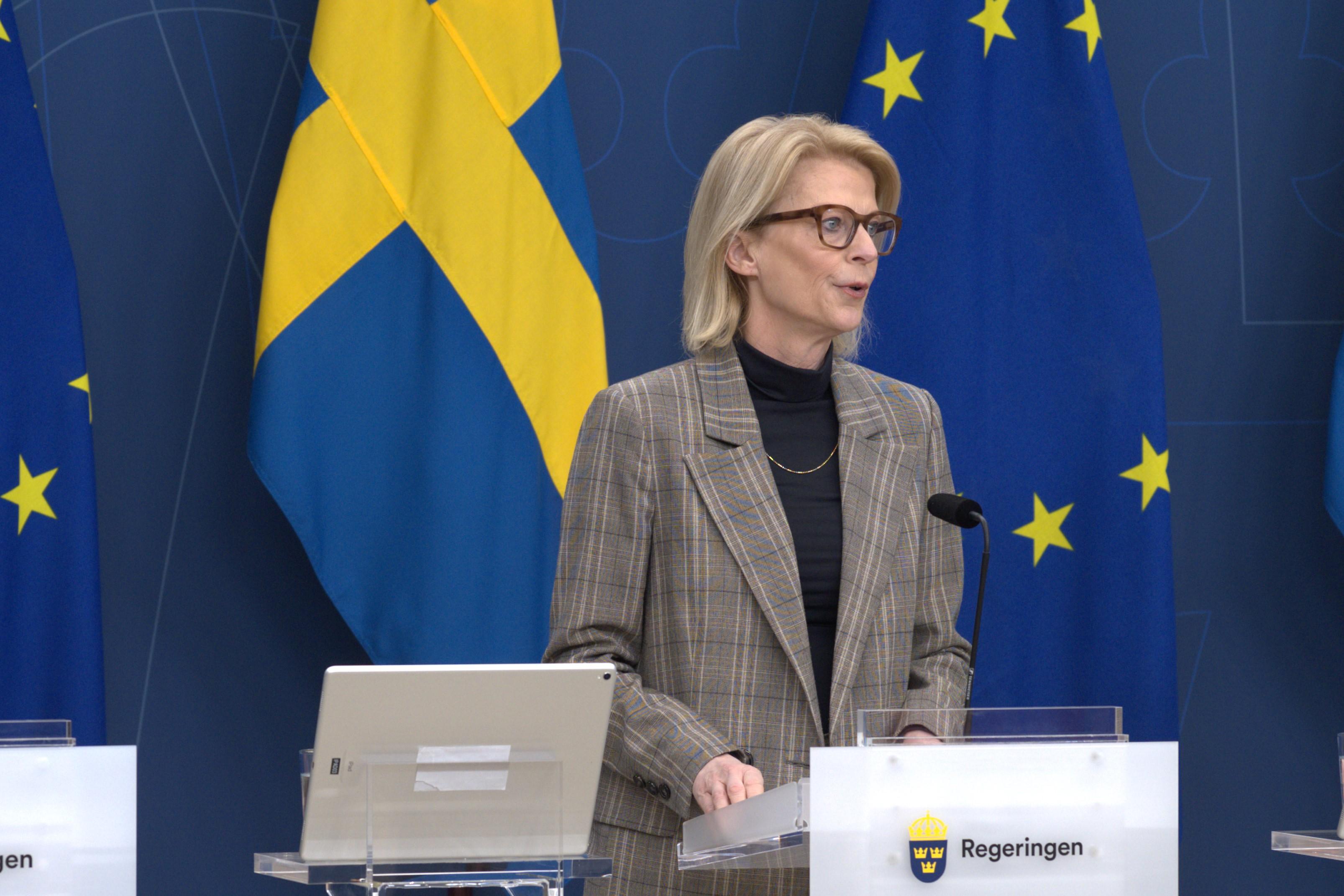 Finansminister Elisabeth Svantesson. Foto: Roger Sahlström