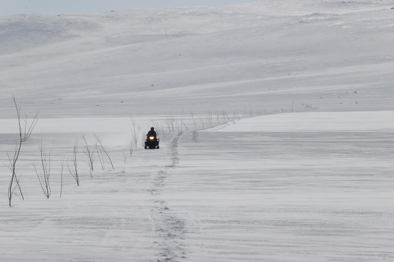 Snöskoterolyckor med personskador ökade i fjol, men antalet omkomna minskade. Arkivbild. Foto: Ørn E. Borgen/NTB/Scanpix/TT