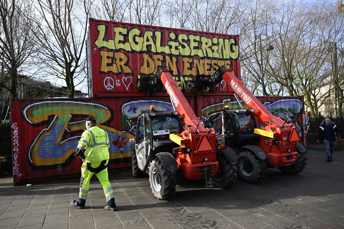 Pusher Street i Christiania i Köpenhamn ska nu grävas upp. Foto: Johan Nilsson/TT