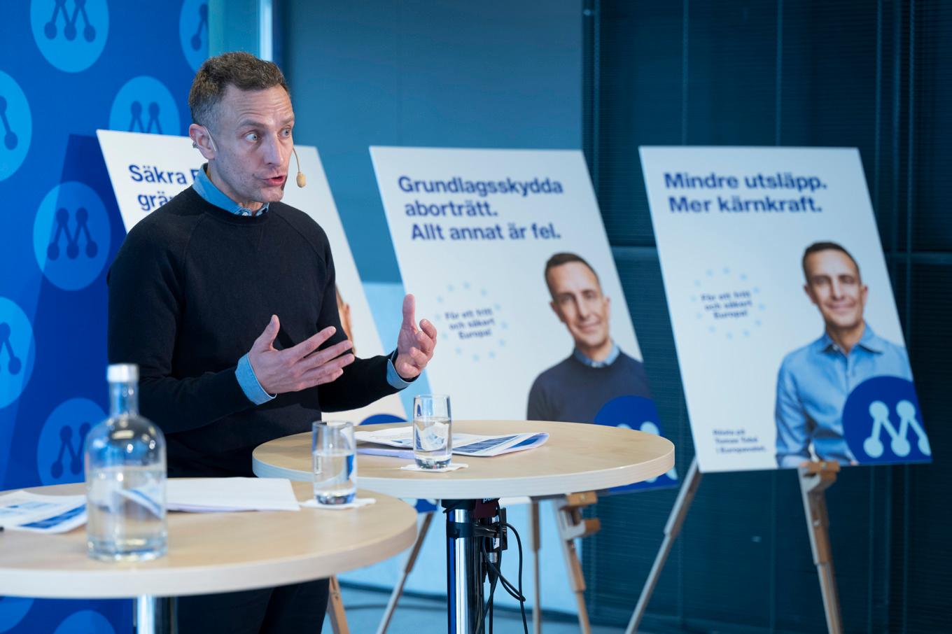 EU-parlamentariker Tomas Tobé under Moderaternas Sverigemöte på Stockholm Waterfront. Foto: Fredrik Sandberg/TT