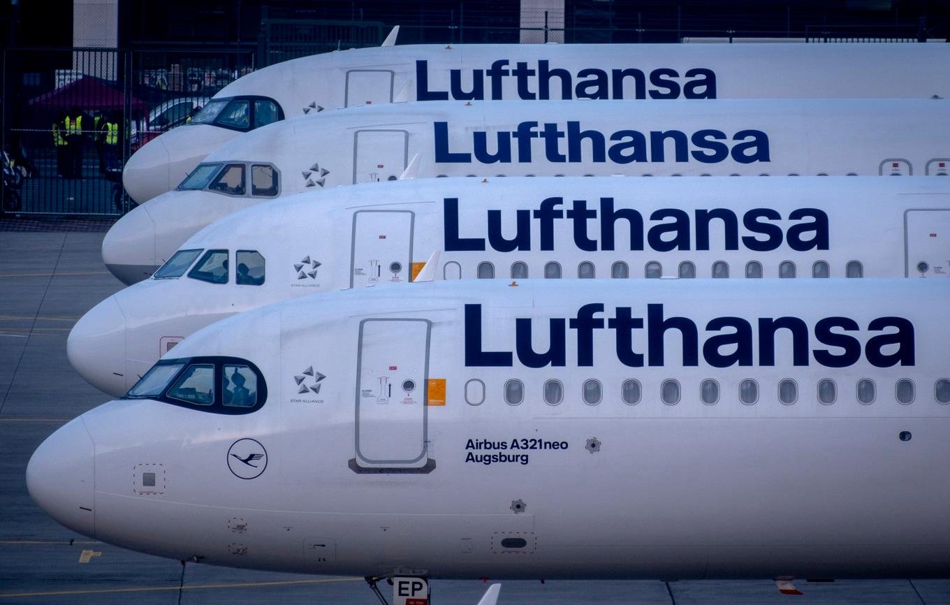 Lufthansa stoppar flygningar till olika destinationer i Mellanöstern. Foto: Michael Probst/AP/TT