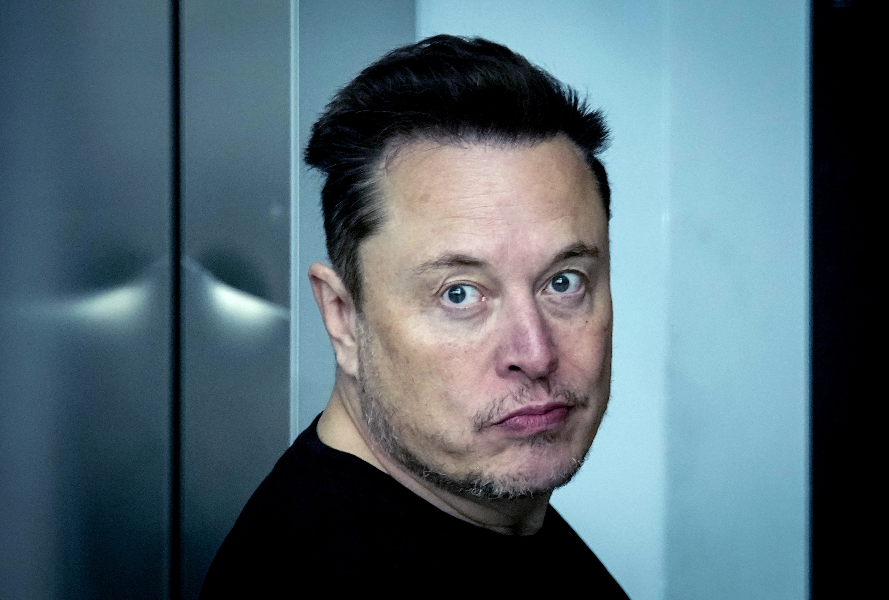 Tesla-chefen Elon Musk i mars i år. Foto: Ebrahim Noroozi/AP/TT