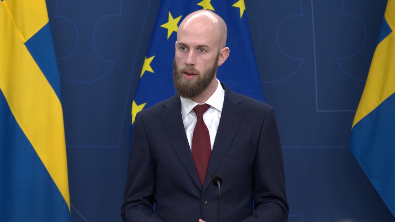 Minister för civilt försvar Carl-Oskar Bohlin (M) skrämde upp skribenten Ann Heberlein med sitt användande av ”vi och dom”. Foto: Roger Sahlström