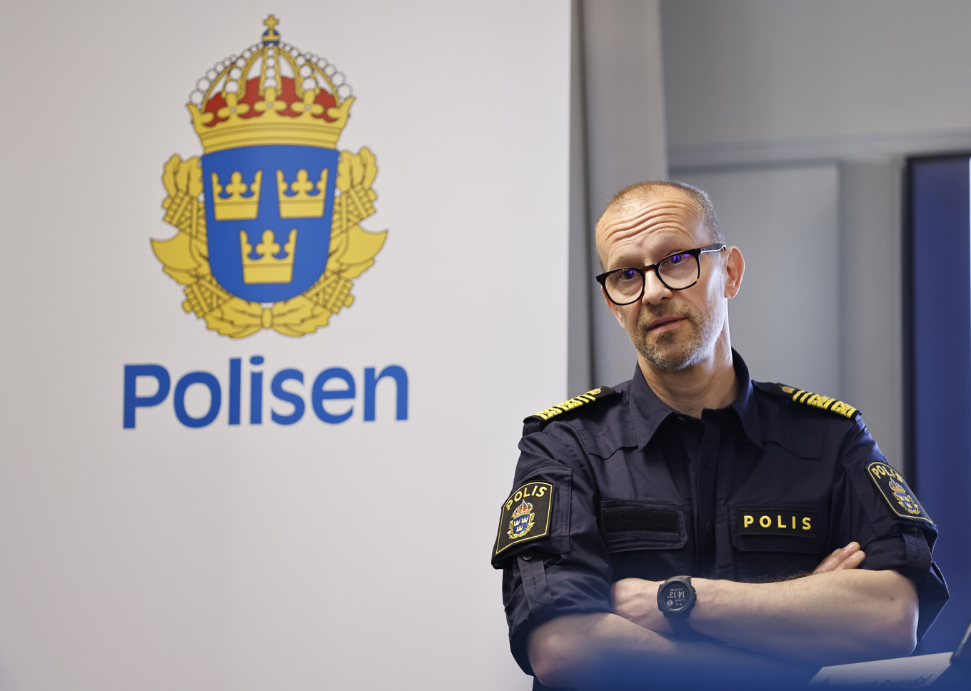 Erik Borendal, enhetschef på laboratorieenheten på Nationellt forensiskt centrum (NFC). Foto: Caisa Rasmussen/TT