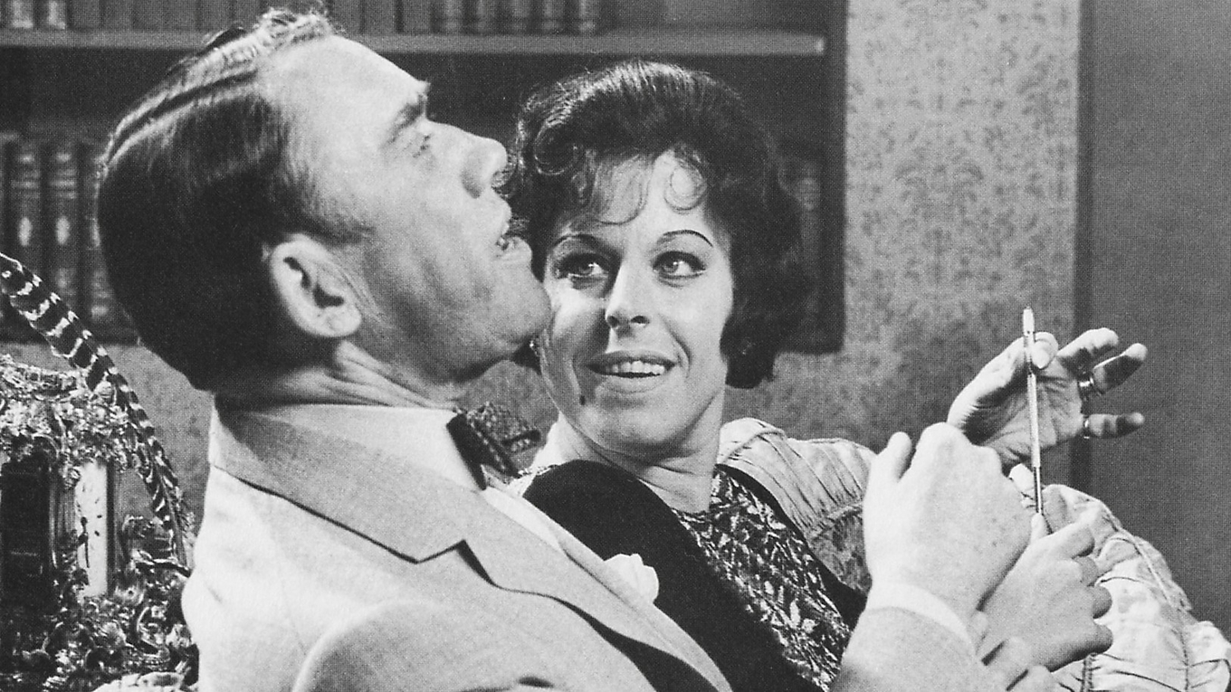 Tv-teater med Holger Löwenadler och Margaretha Krook 1963. Foto: Public Domain