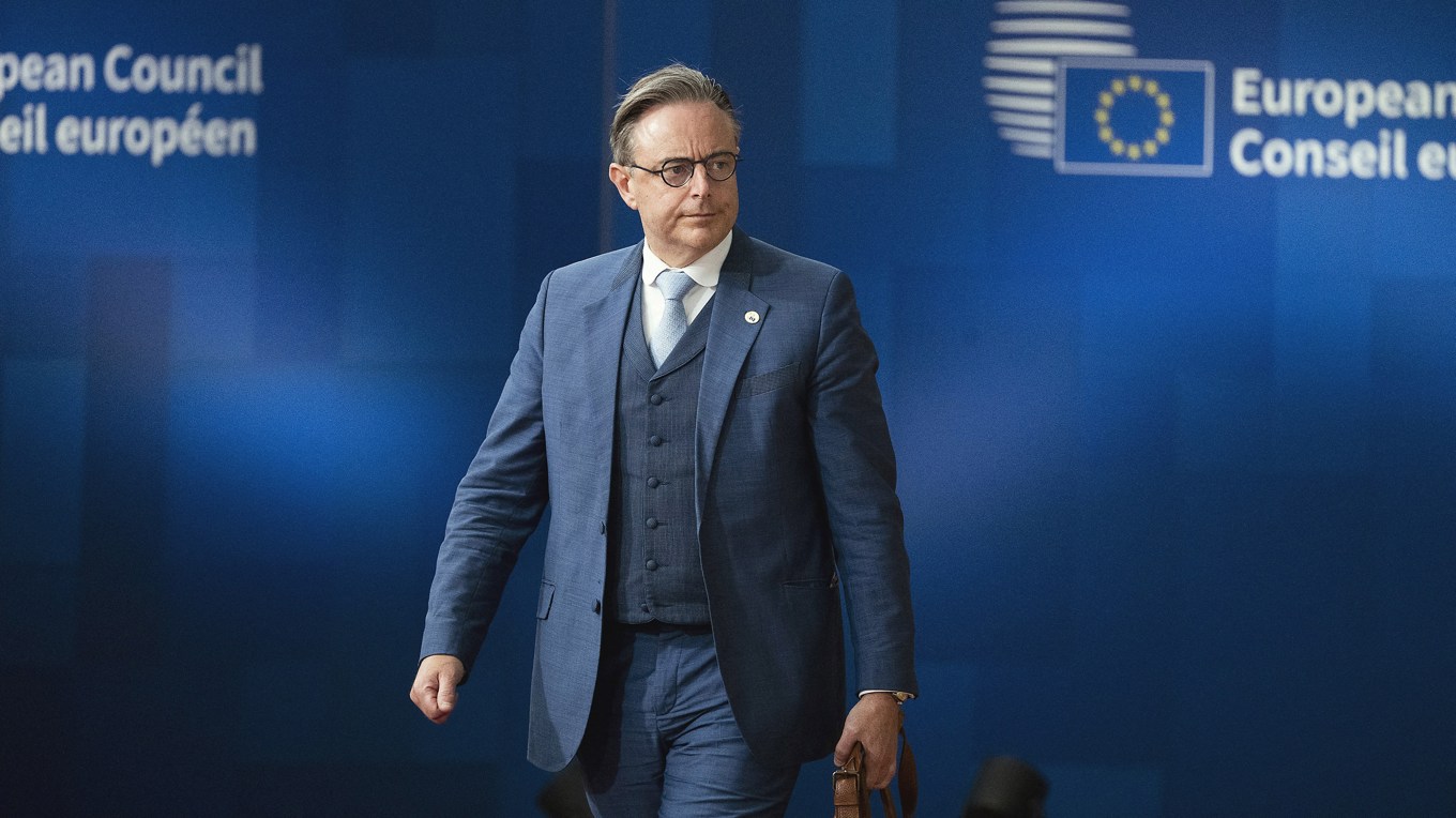 Belgiens premiärminsiter Bart De Wever är tydlig i sin ståndpunkt om konfiskering av ryska tillgångar. Foto: Magali Cohen/Hans Lucas/AFP via Getty Images