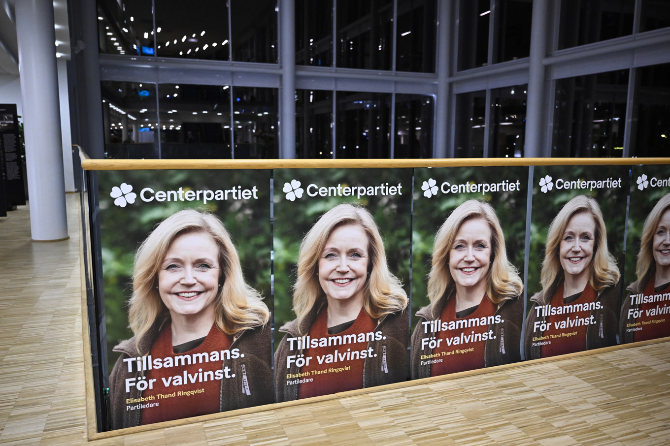 Centerpartiets nya partiledare Elisabeth Thand Ringqvist (C) tycker att Sverige ska införa euron. Foto: Christine Olsson/TT
