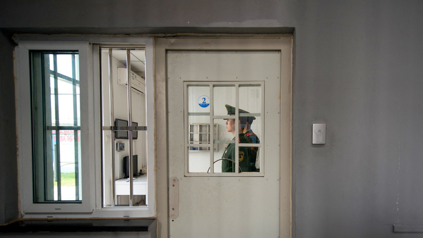 En sällsynt bild inifrån ett interneringscenter i Peking, från 2012, tagen under en guidad visning. Foto: Ed Jones/AFP via Getty Images