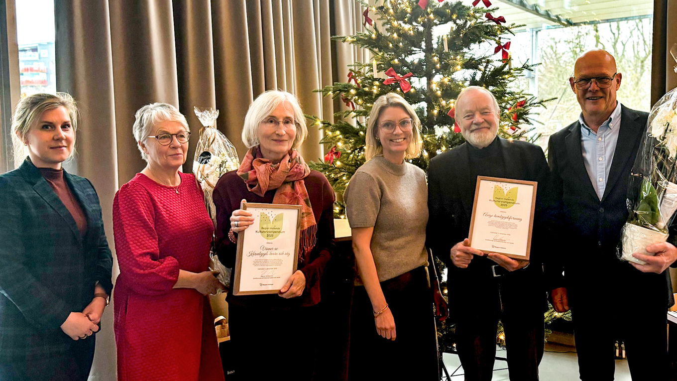 Två kulturstipendiater ska belönas med kulturarvspriset en gång per år. Foto: Region Halland