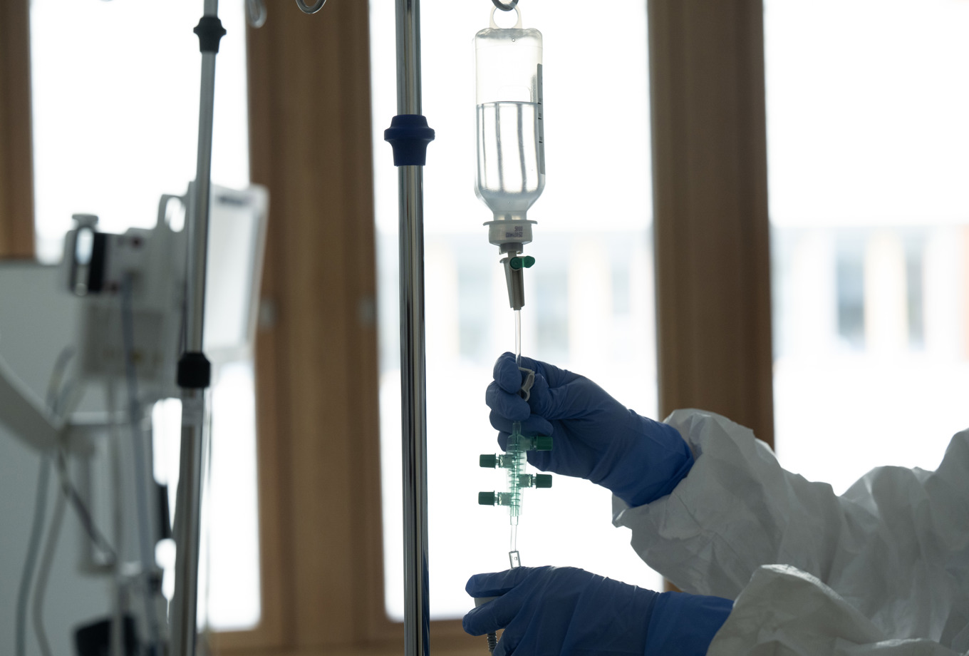 En person har gripits, misstänkt för stölder på ett sjukhus. Arkivbild. Foto: Fredrik Sandberg/TT