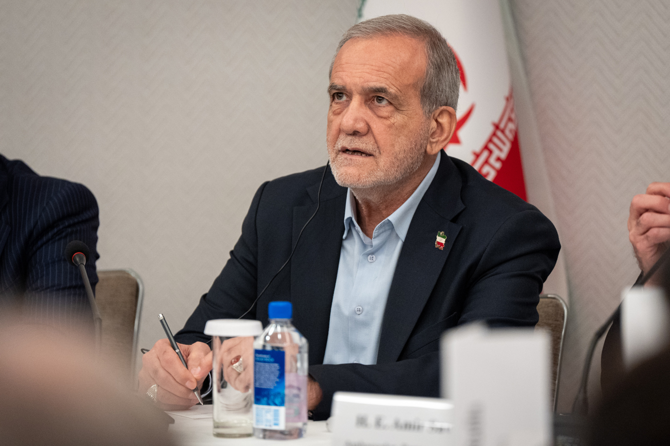 Masoud Pezeshkian, Irans president. Arkivbild Foto: Angelina Katsanis/AP/TT